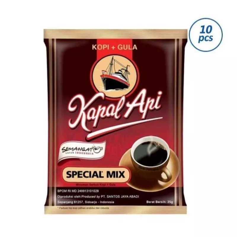 

kopi kapal api special mix / kopi siap saji 10 sachet