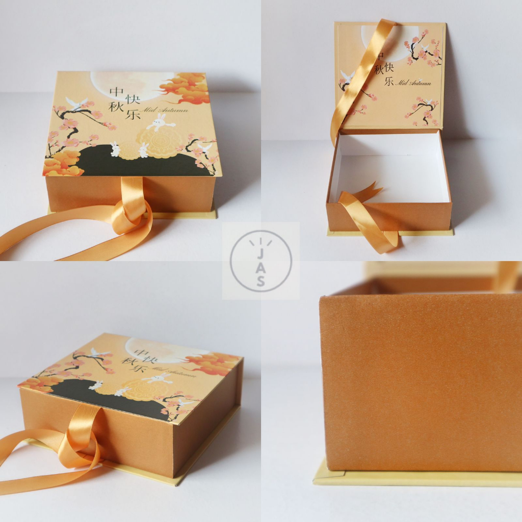 

JASBOX Box model buku 20x20x6,5cm / kotak kue mooncake premium / hardbox