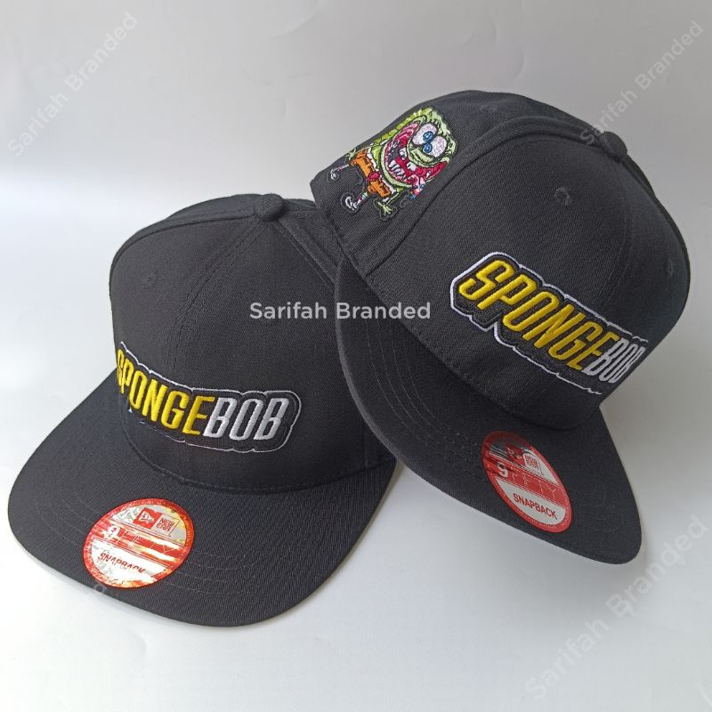 Topi Snapback Karakter Spongebob Import - Topi Snapback Pria Import