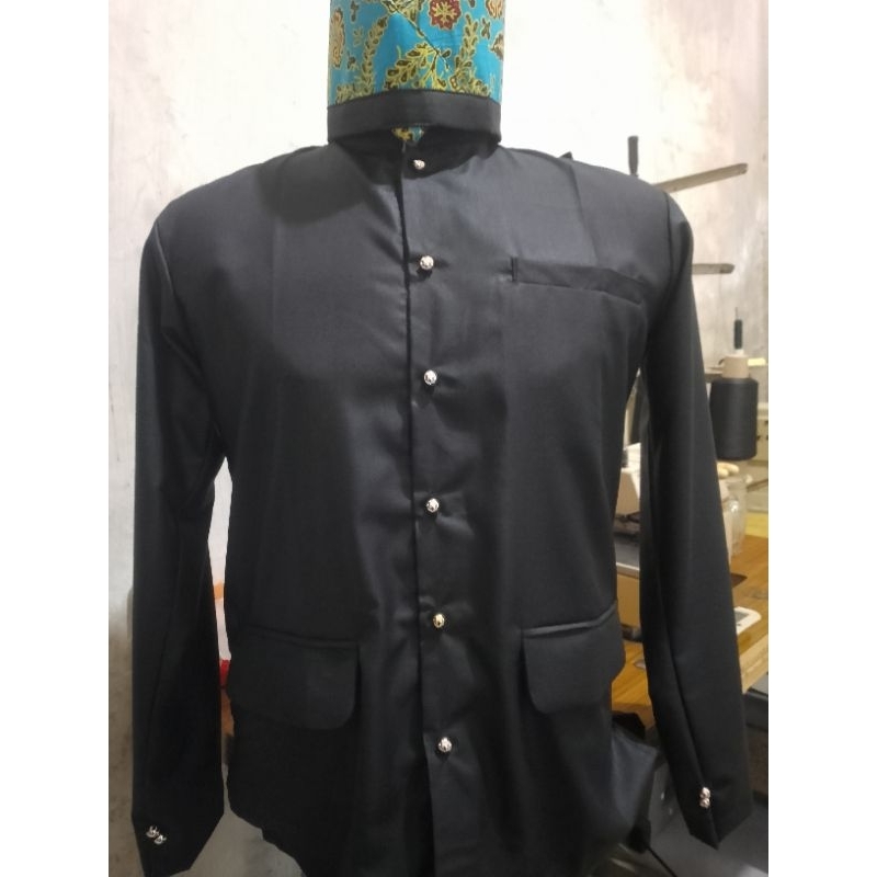 BAJU PANGSI, BAJU ADAT BANYUWANGI UNTUK SMP&SMA/DEWASA LENGKAP DENGAN UDENG & SEMBONG.