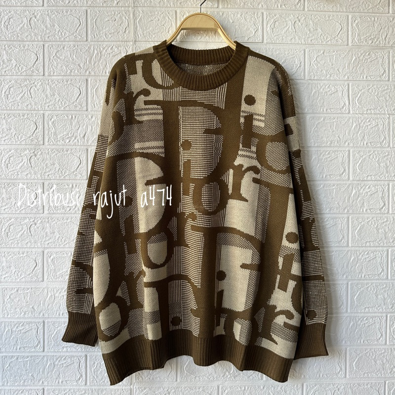 Bam Sweater Rajut Import Oversize Wanita Korea