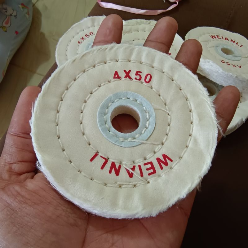 KAIN POLES HALUS PUTIH PERHIASAN IMPORT HONGKONG