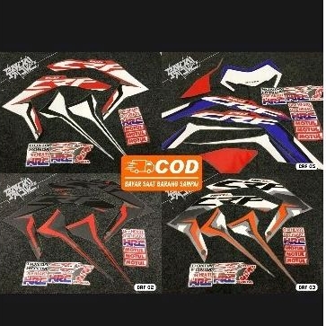 Stiker Striping Lis Decal Honda Crf 150L Original Standart