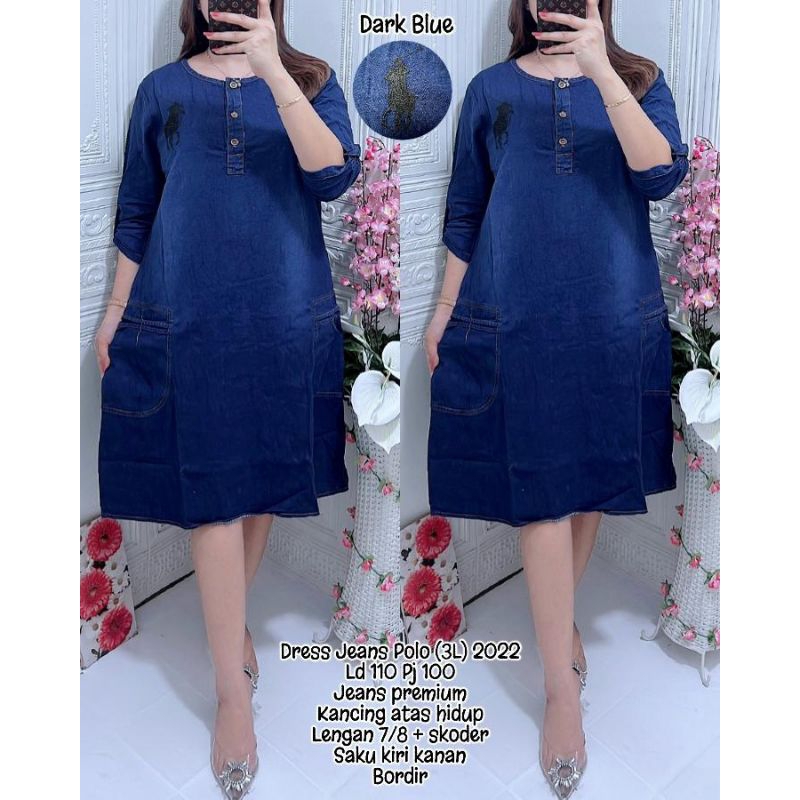 Dres 2022 Dress Jeans Polo (3L) 2022 Dark Blue