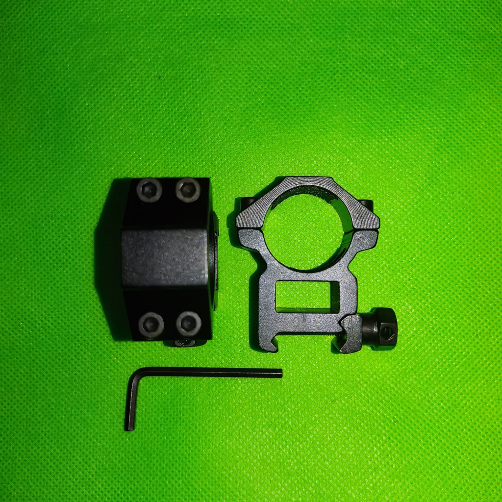 Mounting teleskop od 25 rel 22 tinggi satu pasang mounting picatinny mounting dua baut