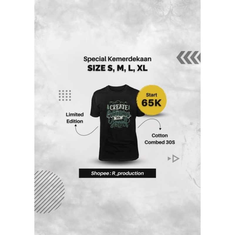 Kaos custom desain nama foto