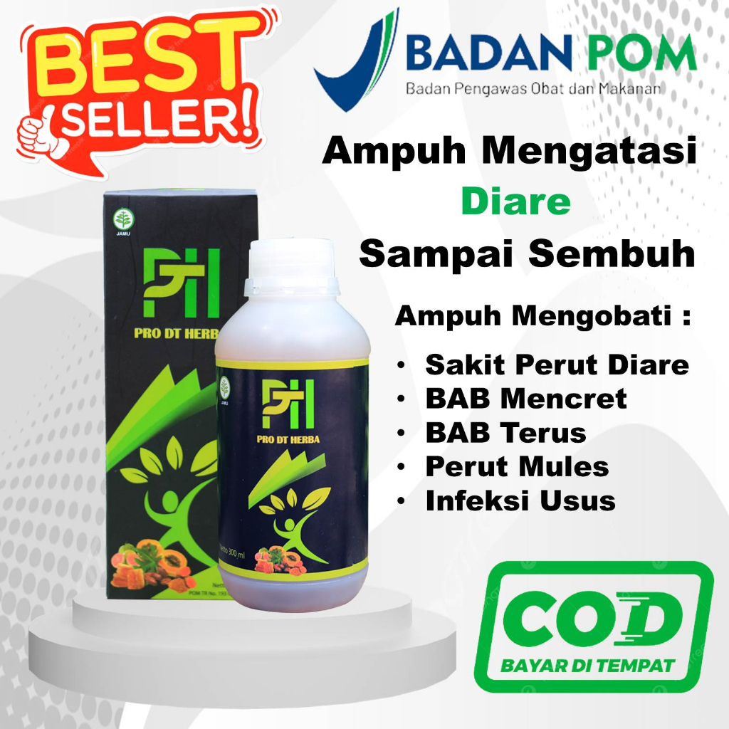 Obat Diare Dewasa -Obat Herbal Diare Mencret Dewasa  Remaja Anak - Obat Diare Anak 1 Tahun - PRO DT 