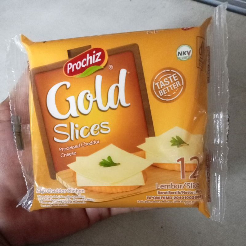 

keju slice prochiz gold 12 lembar