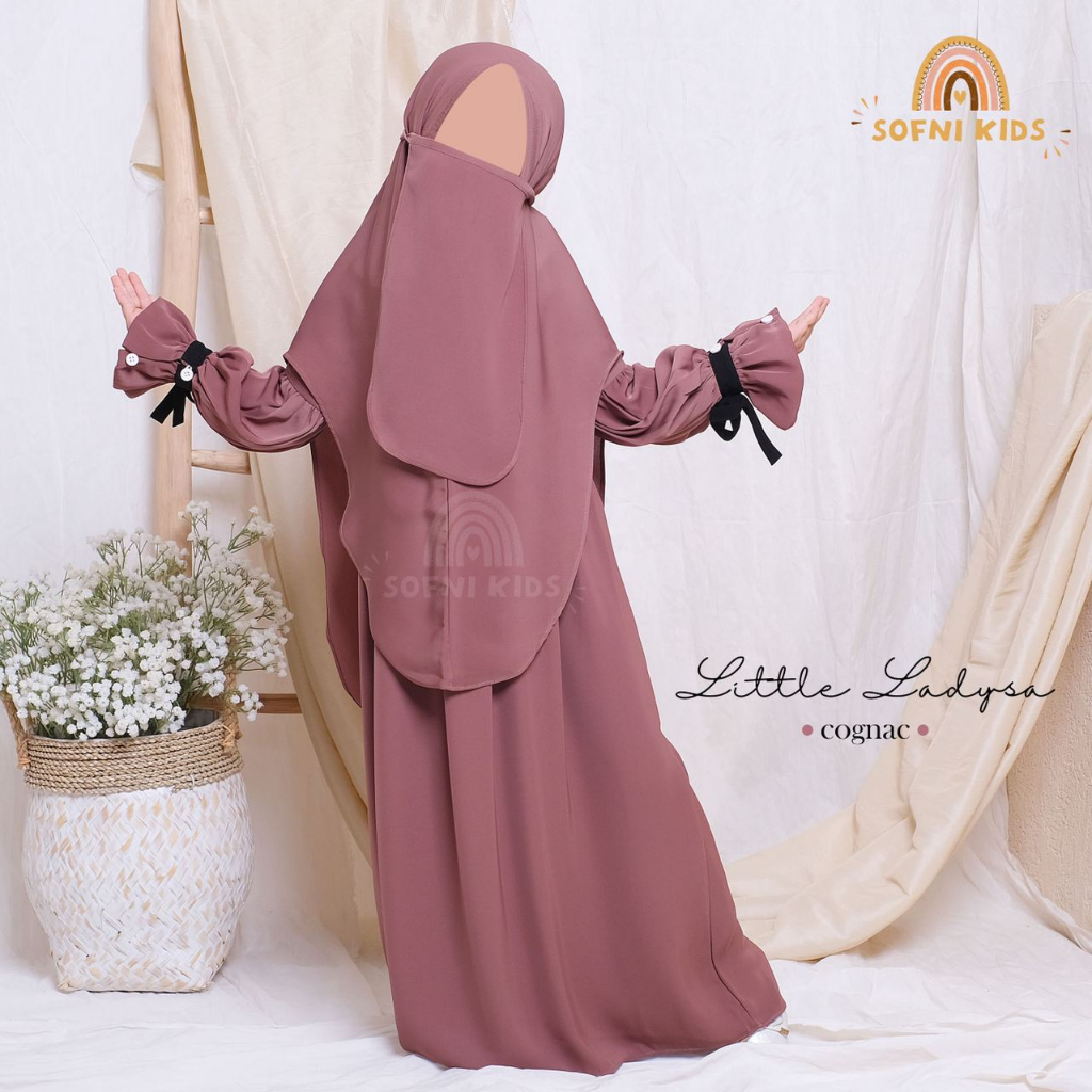 Little Ladysa kids set gamis khimar Anak by sofni