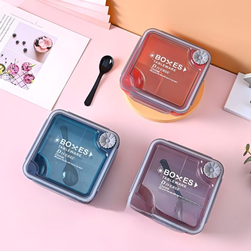 Kotak Makan Kotak Bekal Boxes 850ML  BPA FREE