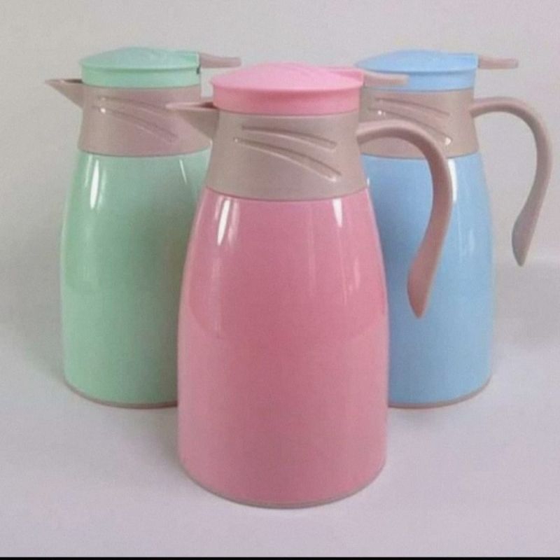 Teko Termos Air Panas Luar Plastik Kapasitas 1 Liter/ TERMOS AIR PANAS DINGIN