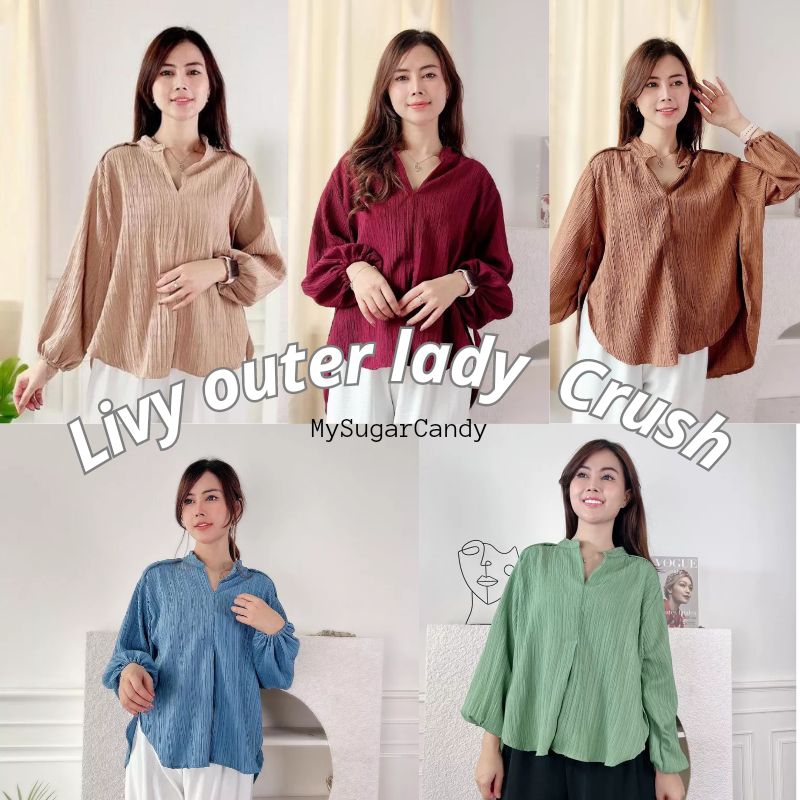 Mysugarcandy - Livy Blouse Outer Lady Crush