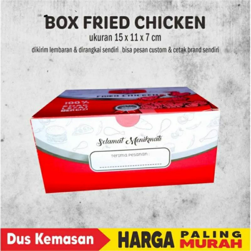 

Box Fried chicken /Dus Fried chicken(40 pcs)