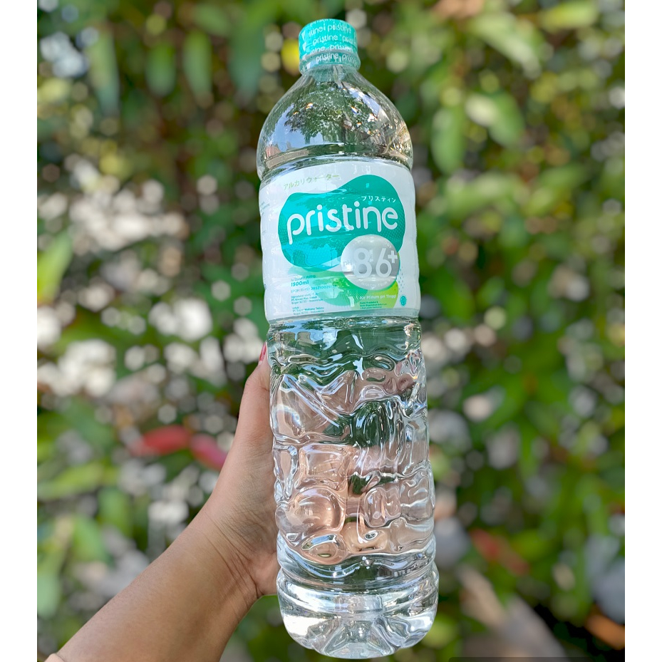 

Air mineral PRISTINE Kemasan botol 1500ml isi 12 pH 8.6+