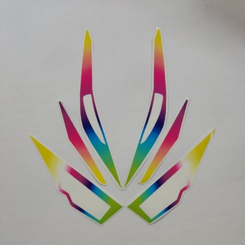 Stiker sticker lampu alis dan mata pelangi vario led 150 old tahun 2016