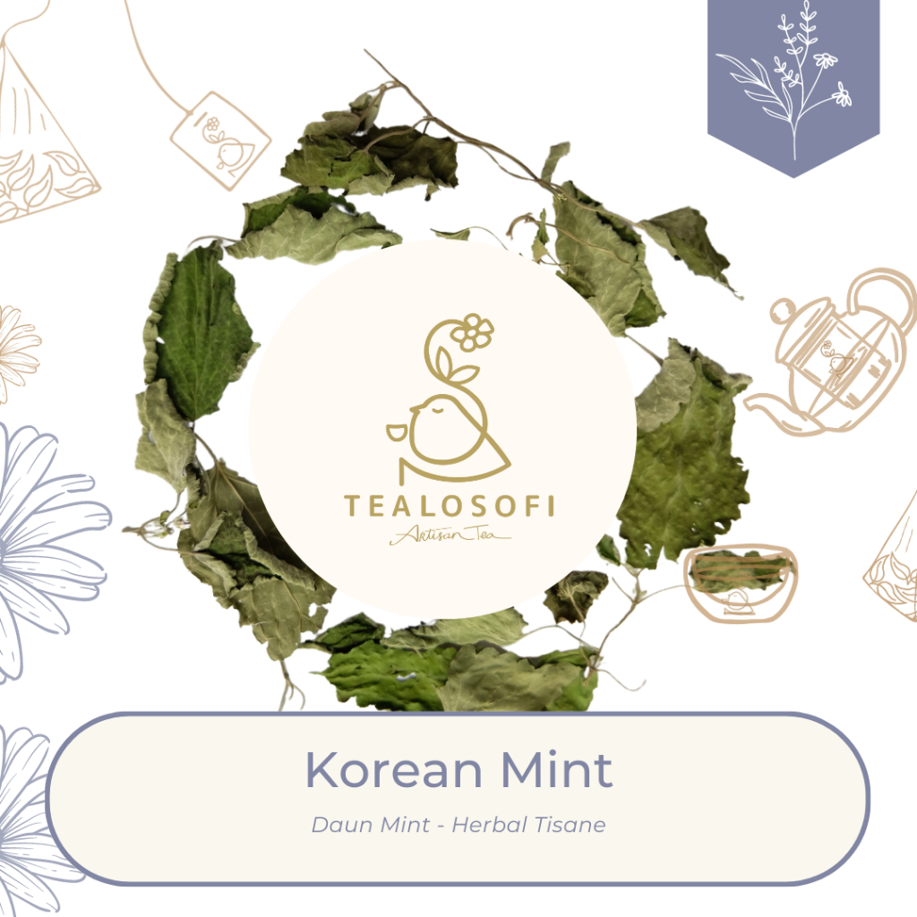 

Korean Mint - Herbal Leaf Tisane Daun Menthol Teh Kering Tealosofi Tea