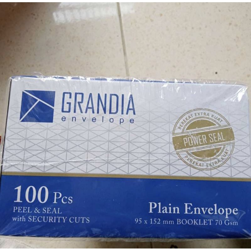 

Amplop Putih 104 Grandia ukuran 95 x 152mm isi 100 Pcs