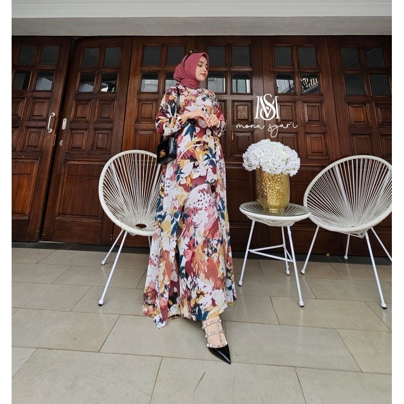 NEW MARYAM ONE SET KULOT VOLUME DUA ORIGINAL BRAND MONA SYARI BY ME ORI SETELAN TUNIK KULOT STELAN A