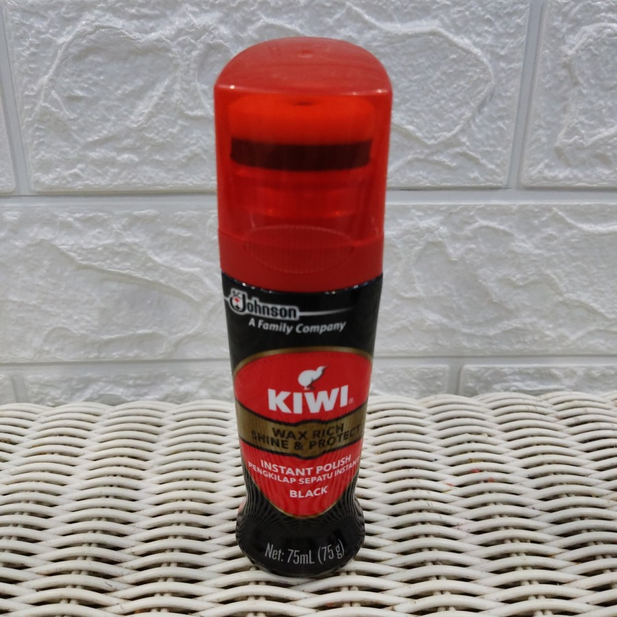 Kiwi Semir Sepatu Instant Polish Cair 75 ml - Hitam