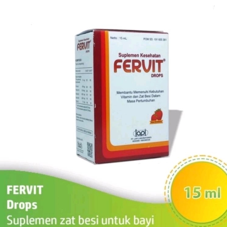 Fervit Drops 15 ml suplemen Zat Besi untuk Bayi