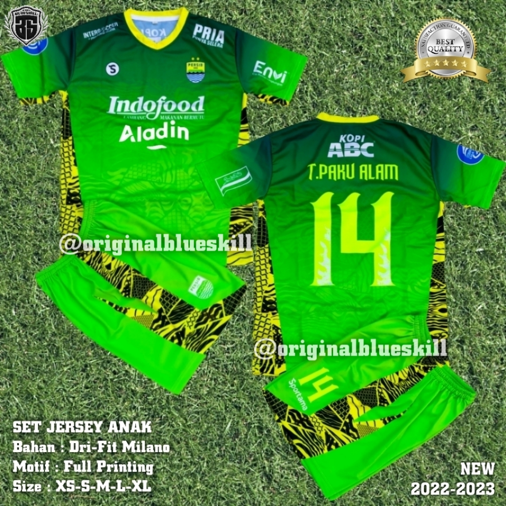 Setelan jersey persib 3rd 2022/2023 / setelan jersey bola anak third / pakaian olahraga anak / jersey sepak bola anak / setelan jersey anak liga Bri liga lokal persib bandung terbaru