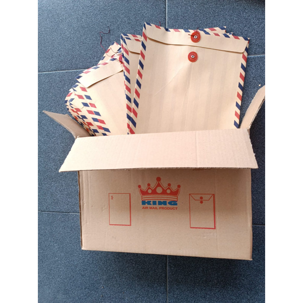 

AMPLOP KERTAS TALI AIR MAIL I KOTAK ISI 50 PCS