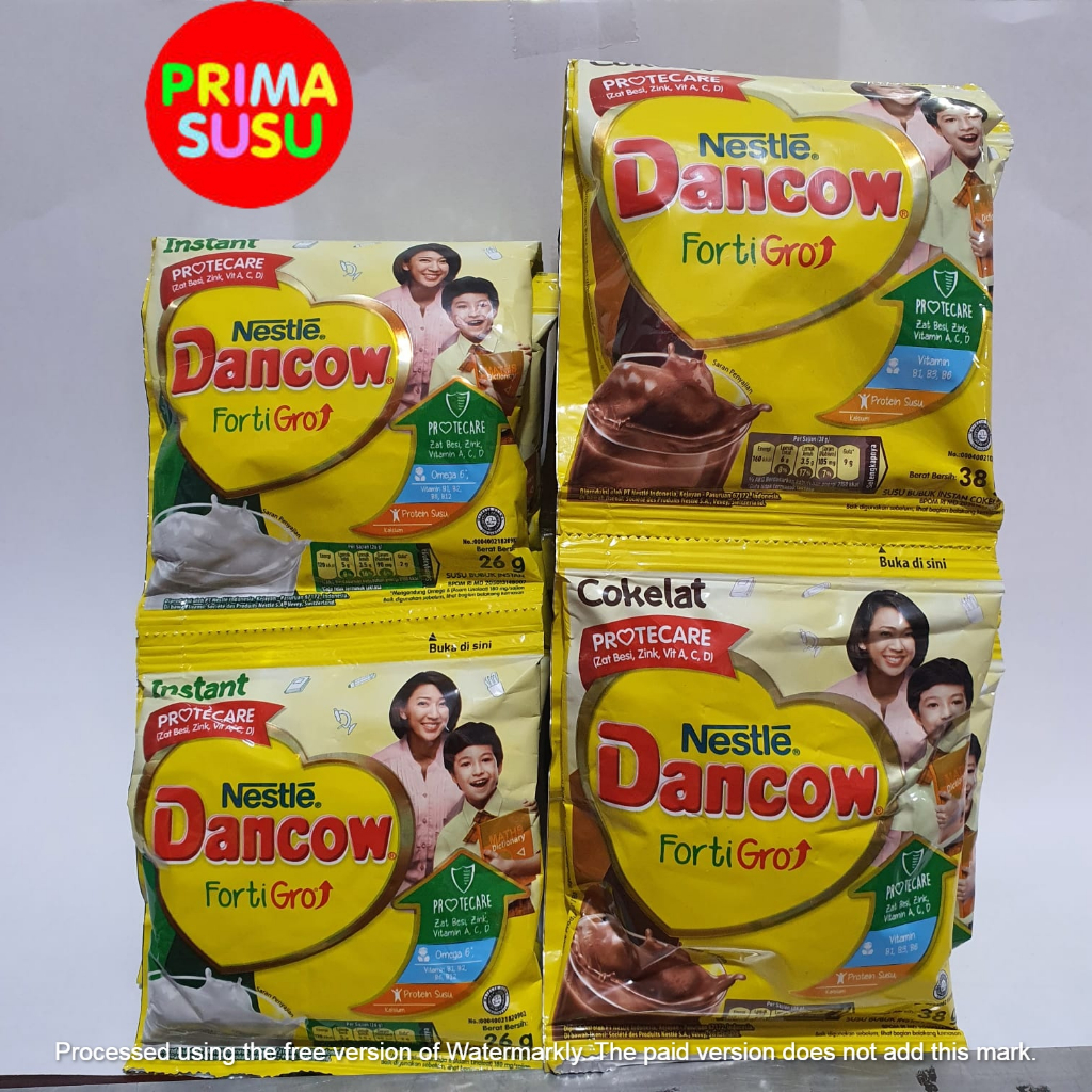 

Dancow Renceng Fortigro 38gr 10's Coklat, Instan putih