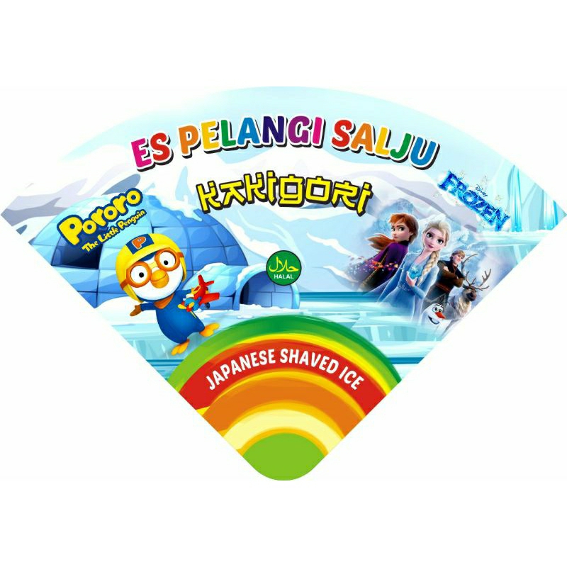 

100 pcs bungkus es serut palangi /kaki gori es salju viral