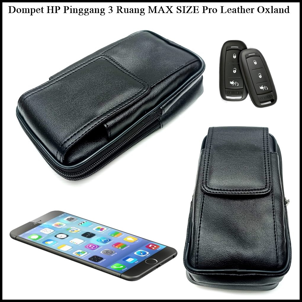 Dompet 3 Ruang Kulit Oxland HP Pinggang Golden