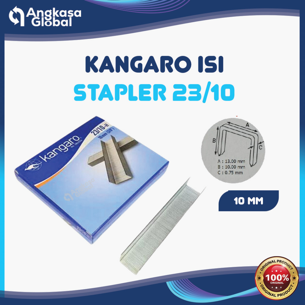 

KANGARO ISI STAPLER 23|10 (1PACK/10DUS)
