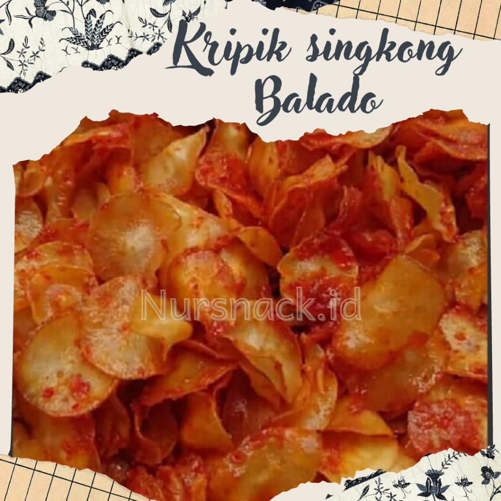 

(COD) keripik singkong balado 250 gr / kripik pedas manis lengket