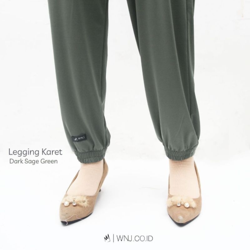 LEGGING KARET BY WNJ CELANA DALAM GAMIS NYAMAN ADEM