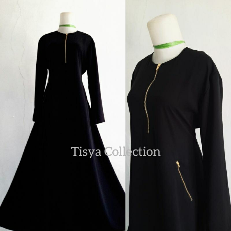Abaya hitam murah polos simple gamis arab