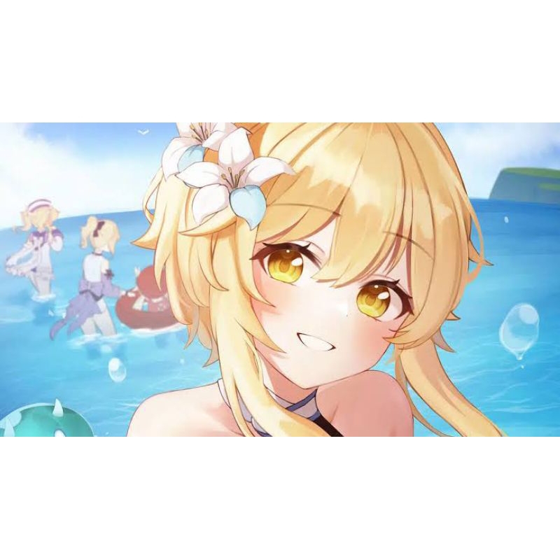 Jepit rambut Lumine acc Cosplay