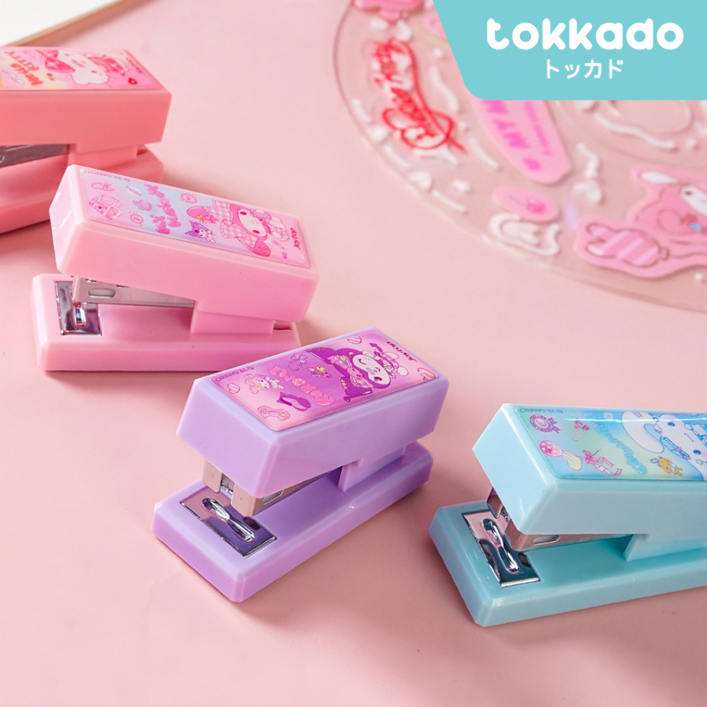 

TOKKADO Sanrio Stapler Staples Hekter Mini Karakter Original Lucu