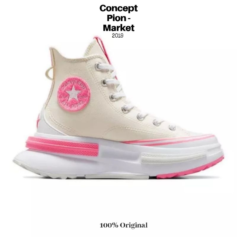Converse Run Star Legacy CX Platform Retro Varsity HI Egret/Oops Pink/White