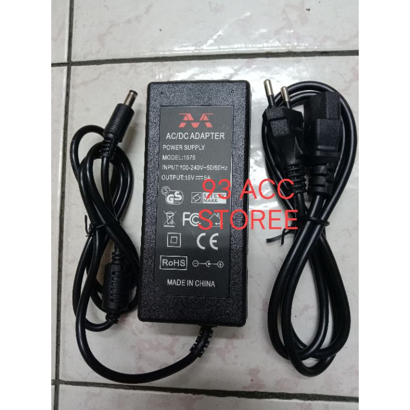 AC DC adaptor 15 volt untuk charger speaker portable karaoke IKEDO JC-W13B adaptor charger speaker p