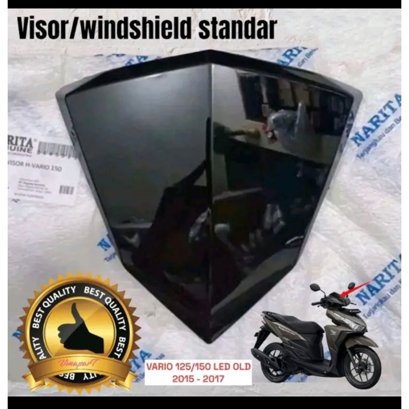 windshield visor batok depan honda vario 125 150 Led old K59 original standar