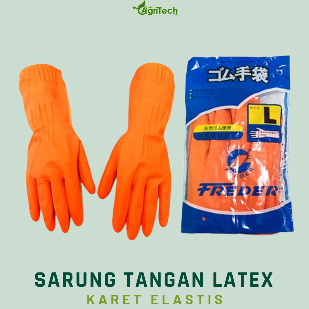SARUNG TANGAN KARET LATEX GLOVES FREDER SARUNG TANGAN CUCI PIRING FREDER