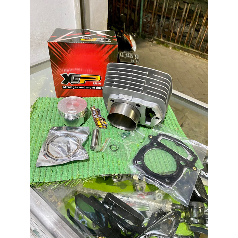 BLOK TIGER/XIEMA 8 SIRIP XGP FULL SET PISTON ov200 & ov250 tinggal pasang aja