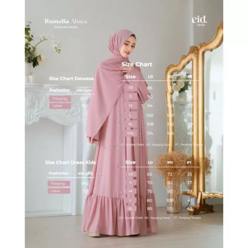 rumelia abaya  abaya muslimah trendy elegan simple mewah anggun by kazami store