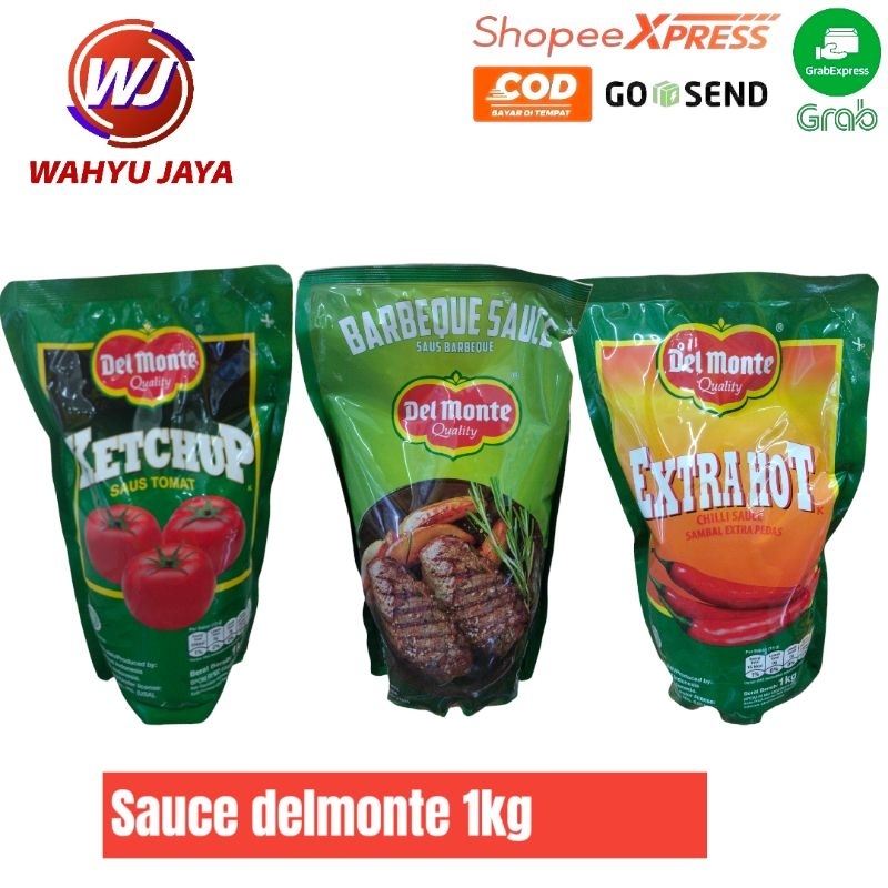 

saus delmonte tomat/extra hot/barbeque 1kg