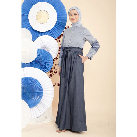 ZOYA BAJU BUSANA GAMIS SELENIA DENIM DRESS