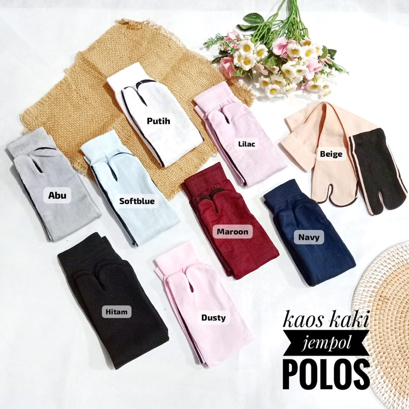 [GROSIR MURAH] Kaos Kaki Muslimah Jempol & Kaos Kaki Sekolah