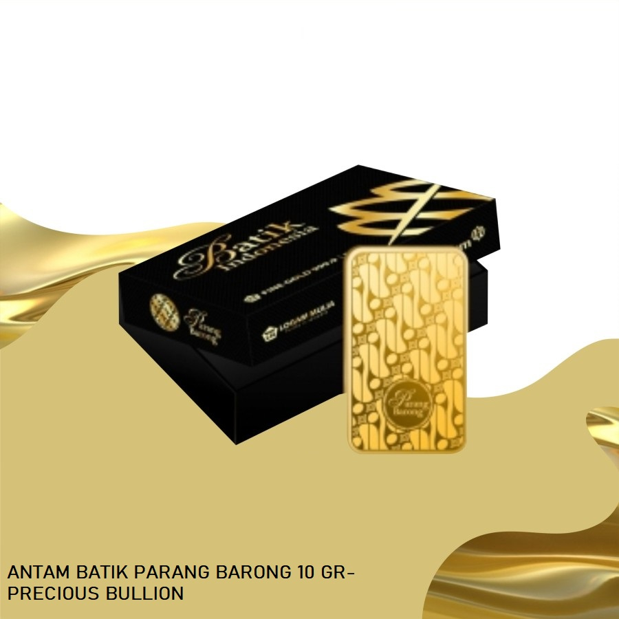 Logam Mulia Antam Batik Seri 1 Parang Barong 10 gram, Langka