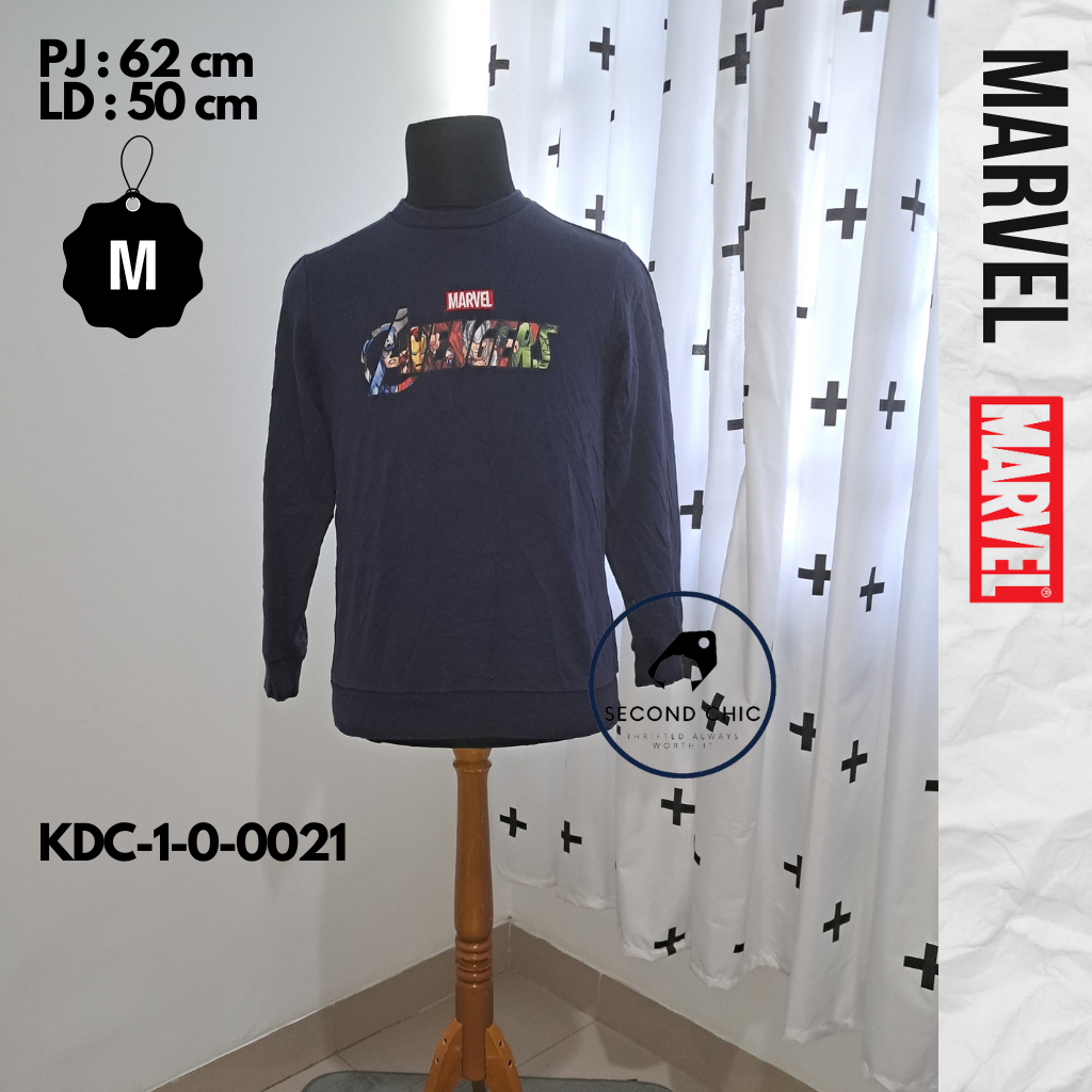 Crewneck MARVEL ORIGINAL | Crewneck Pria | Sweater MARVEL | Crewneck branded | Sweater branded