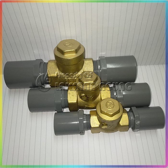 Klep tabok 1-1/4 inch kuningan (Check Vae ) + SDL Rucika + Seal tape