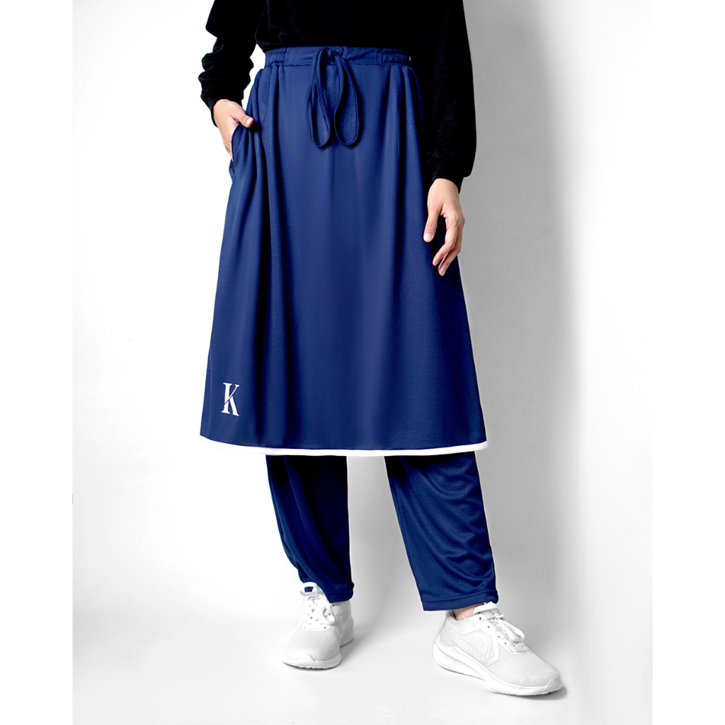 KIVITZ | K-SPORT | QIRANI SKIRT PANTS - CELANA ROK OLAHRAGA MUSLIMAH SYAR'I LONGGAR