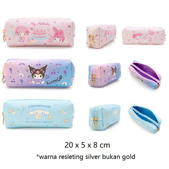 

Tempat Pensil Pulpen Sanrio Kuromi Cinnamoroll My Melody / Pencil Case