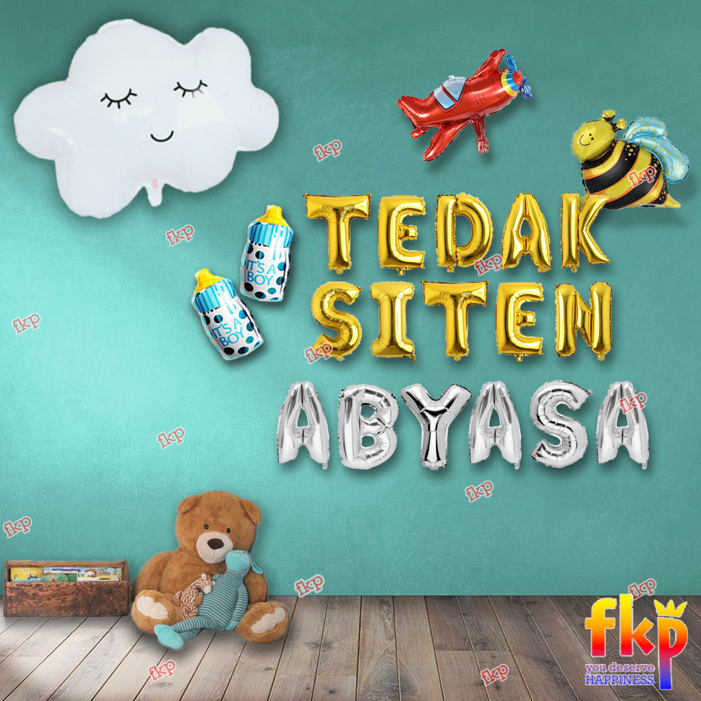 FUN KIDS PARTY Paket Dekorasi Tedak Siten / Set Dekor Tedhak Siten / Dundunan / Turun Tanah
